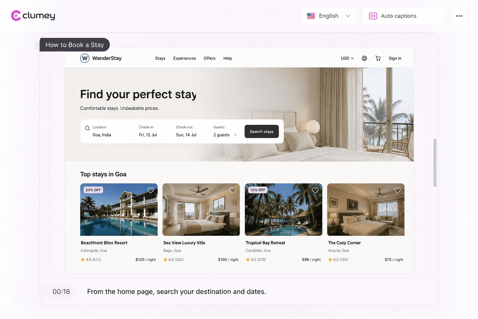 How to Book a Stay